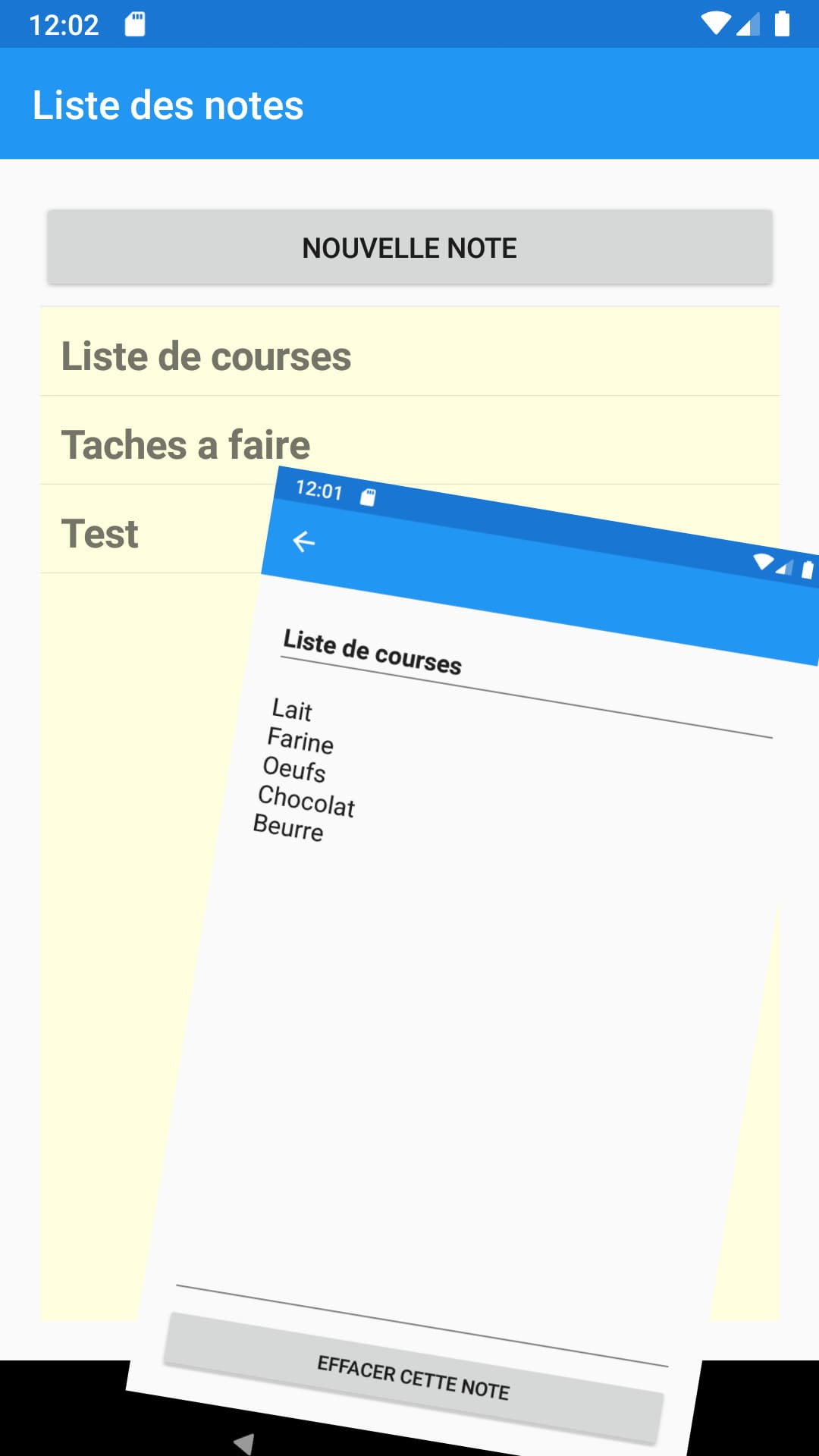 Application BlocNote