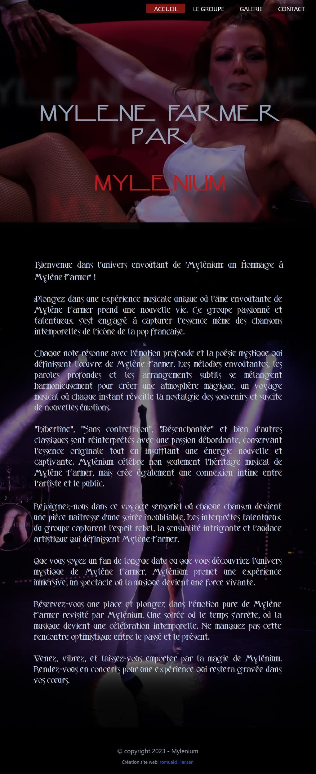 Mylène Farmer par Mylenium